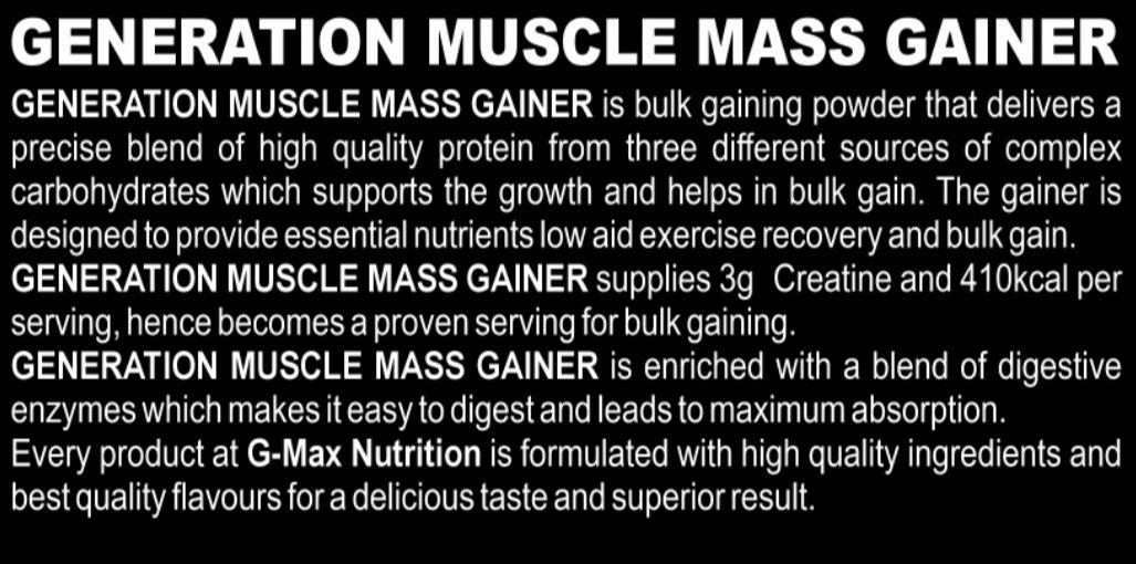 GENERATION Muscle Mass Gainer
